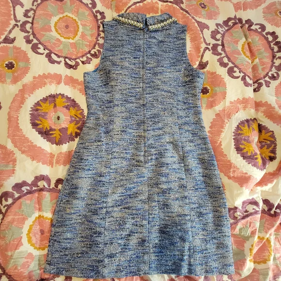 Lilly Pulitzer Blue Tweed Textured Mini Dress - Picture 7 of 7